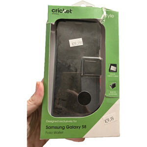 Cricket Samsung galaxy s8 folio wallet case